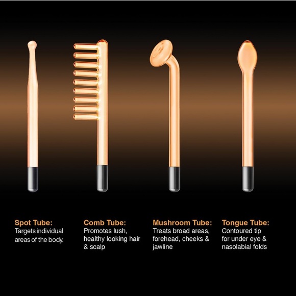 NuDerma Portable Handheld Skin Therapy Wand Machine w/Neon - Picture 2 of 3